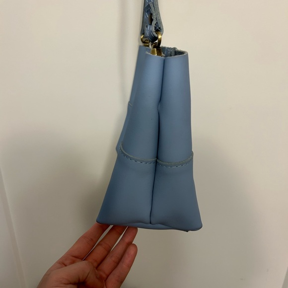 Like New Portland Leather Charolette Crossbody Bag in Glacier Blue - Picture 10 of 13